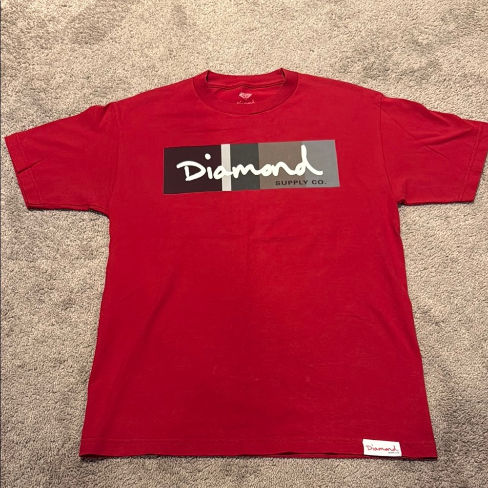 Diamond Supply Co. Bold Red Graphic Tee